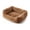 01-Brown 23.6x17.7x5.5in, variant on Sahpxhe Calming Dog Bed, Rectangle Deep Sleep Plush Bolster Pet Bed With Bubble Textured Surface For Small Medium Dogs