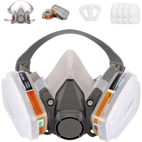 6200 Respirator Mask with Filters for Painting, Dust, Welding, Resin, Fume and Organic Vapor Gas