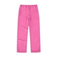 thumbnail image 5 of WERYOUNG Boys Girls School Uniform Pants Elastic Waist Solid Color Straight Leg Trousers Kids Comfortable Back To School Pants 11-12 Years, 5 of 6