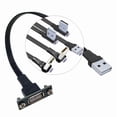 CEORPER USB 2.0 Extension Cable With Panel Mount For Computer Printer ...