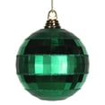 thumbnail image 1 of Vickerman M151604 Green Shiny Matte Mirror Ball Ornament, 5.5 in., 1 of 2