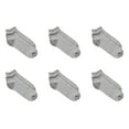 thumbnail image 2 of Fruit of The Loom Value Pack Gray Low Cut Socks - 6 Pairs, Size 6-12, 2 of 3