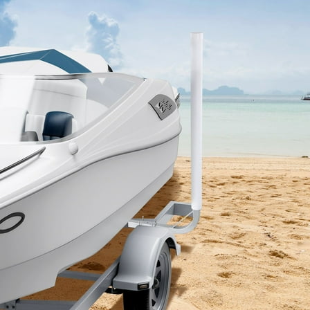 48'' Adjustable Marine Trailer Guide Poles, Pair of PVC-Coated Steel Supports – Perfect for Boat, Kayak, Fishing & Sailboat Trailers, 2024