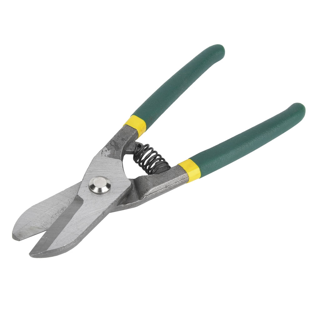 12 Tin Snips for Cutting Metal Sheet - Straight Pattern,High Strength  Forged and Heat Treated Carbon Steel with Comfortable Black Rubber Handle