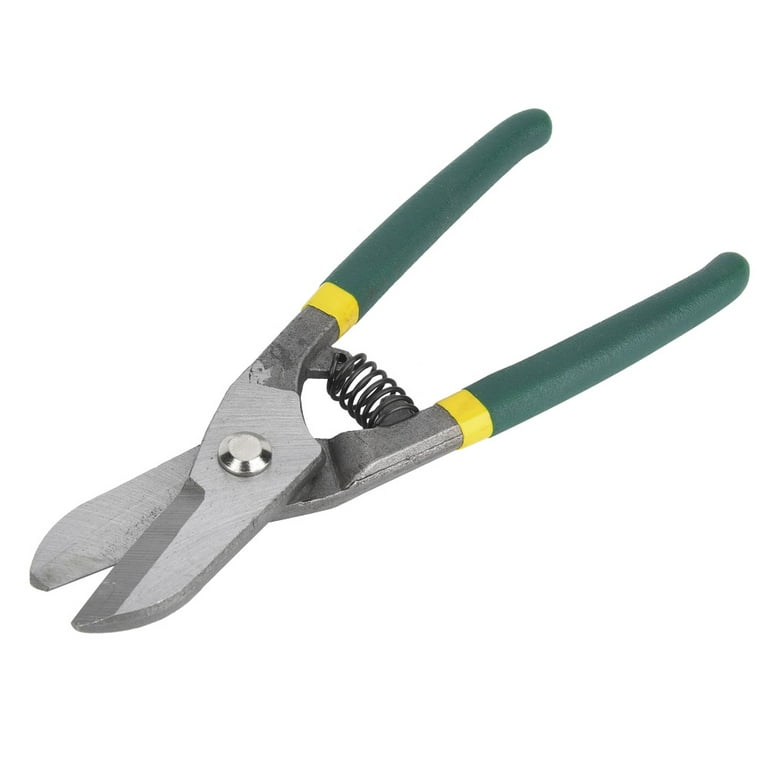 Steel Scissors, Long Straight Cut Tin Snips Cutting Shears Power Cutter  with Comfortable Grip, 8” Heavy Duty Metal Scissors for Cutting Metal  Sheet, Hard Material, Gardening 