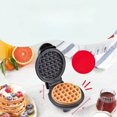 thumbnail image 2 of Mini Waffle Maker- Compact Electric Iron for Creative Homemade Treats - PTFE nonstick surface - Easy-to-Clean - Perfect for and Families - Black, 2 of 2