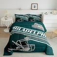 thumbnail image 2 of Erosebridal Football City Philadelphia Comforter Sets Queen Size,Ball Gamer Bedding Queen Comforter Set,Teen Bedroom Decor,Reversible,Super Cozy,3-Piece, 2 of 8