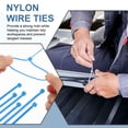 thumbnail image 4 of Cable Zip Ties Self-Locking Nylon Wire Tie Wraps Heavy Duty Cord Management Blue 12 Inch, 4 of 6