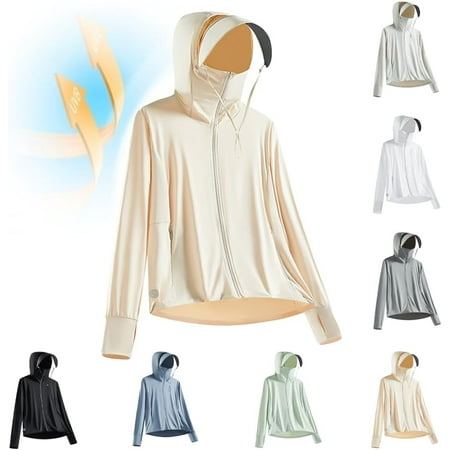 OwnShow Men s Sun Shirts for Men in Summer Long Sleeve Ice Silk Sun-Protective Clothing Upf100+ UV Sunscreen Fishing Suit