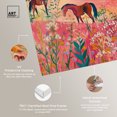 thumbnail image 4 of Horses in Beautiful Pasture Canvas Trendy Western Print by Art Remedy, Gallery Wrapped, 10" x 15", 4 of 7
