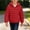 Red, variant on OGLCCG Girls Hooded Puffer Jacket Kids Winter Quilted Down Coats with Zipper Pockets Lightweight Insulated Puffer Jacket,Size 3-13