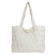 thumbnail image 1 of Bolso Mano Acolchado para Mujer Bolso Diario Invierno Gran Capacidad para Mujeres Y Niñas (blanco), 1 of 9