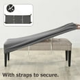 thumbnail image 4 of Jacquard Stretch Bench Cover For Dining Room Bedroom Spandex Anti-dirty Home Decor Washable Seat Protector, 4 of 7