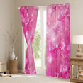 thumbnail image 3 of Manfei Kawaii Ribbon Bow Black Out Curtains for Girls Female,Bling Pink Glitter Curtains Pack of 2 (42x63 Each),Dreamy Princess Bedroom Curtains,Super Cozy Room Decor, 3 of 6