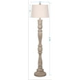 thumbnail image 2 of Better Homes & Gardens 59.5" Gray Weathered Wood Finish Floor Lamp with LED Included, 2 of 9