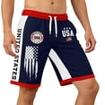 thumbnail image 4 of 4th of July Shorts for Men - 250th Anniversary Patriotic Print Shorts, Stars and Stripes Casual Summer Beach Holiday Shorts M, 4 of 4
