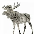 thumbnail image 2 of Grey, Jace 15x15 White Modern Wood Framed Museum Art Print Titled - Wood Moose White Mate, 2 of 4