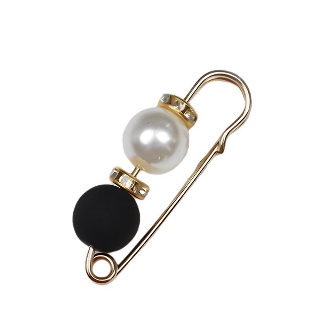 Guardurnaity Broche de perlas simuladas con diamantes de imitación, alfiler de cuentas grandes, accesorio de moda, broche de pecho, ornamento de Type3 NO3