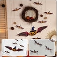 thumbnail image 2 of 8 piezas de calcomanías de pared de murciélago de calabaza, pegatinas de pared de calabaza en 3D aterradoras, extraíbles, 2 of 5