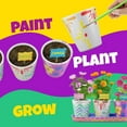 thumbnail image 4 of Dan&Darci Paint & Plant Stoneware Flower Gardening Kit - Birthday Gifts for Girls & Boys Ages 4-10 - Kids Arts & Crafts Project Science Gift STEM Activity - Grow Cosmos Zinnia & Marigold, 4 of 9
