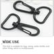 thumbnail image 5 of Jumpingount Clips de mosquetón de Metal, herramientas deportivas para exteriores sólidas multifuncionales, accesorios deportivos duraderos para Ropa, zapatos y accesorios Miscelánea Negro, 5 of 6