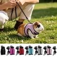 thumbnail image 4 of Harness and Leash Set for Small Animals Adjustable Mesh Vest with Lead Comfort Breathable Walking Gear for Guinea Pigs Rabbits and Outdoor Walking Control, 4 of 4