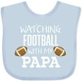 thumbnail image 3 of Inktastic Watching Football with My Papa Boys or Girls Baby Bib, 3 of 4