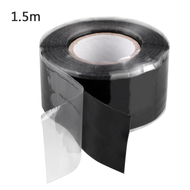 4.9FT Universal Waterproof Black Silicone Repair Tapes 1.5M Bonding