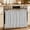 Gray, variant on Oven Skirt Curtain for Kitchen 24x32 Inch, Mint Green Oven Curtain with 8 Ribbon Ties & Ruffle Trim, Stove Skirt Curtain Dishwasher for Cabinets Over Sinks Rustic Farmhouse Solid Color