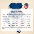 thumbnail image 7 of ZEHJUHAN Baby Girl Independence Day Summer Outfit Ruffled Top & Bow-Print Leggings Set Patriotic Toddler Clothing Blue，18-24M, 7 of 7
