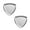 Silver, variant on NANMELX Triangle Shaped Display Tray For Jewelry Organization And Vanity Accessories