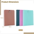 thumbnail image 2 of 4 PCS Vertical Expanding Accordion Folders, 7 Pockets Plastic File Organizer with Elastic Closure, A4 Letter Size Expanding File Folder Bag for Paper, Documents, Bills, Receipts, 2 of 6