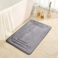 thumbnail image 5 of Foam Mat, Washable Rugs for Kitchen, Non-Slip Bathroom Mats, Absorbent Floor Mats for Bathroom, Mats for Kitchen Floor, Kitchen Rugs Non-Slip Washable, Kitchen Mats Cushioned , UKHBMC | Gray, 5 of 6