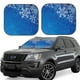 thumbnail image 1 of Fotbe Blue Christmas With Snowflakes Juego de 2 Piezas de Parasoles para Parabrisas | Bloqueador Solar para Auto | Accesorios Plegables para Protección Solar Interior-Large, 1 of 6