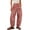 A440-Red, variant on Womens Striped Wide Leg Barrel Jeans High Waisted with Elastic Waist and Pockets Loose Fit Cropped Denim Pants
