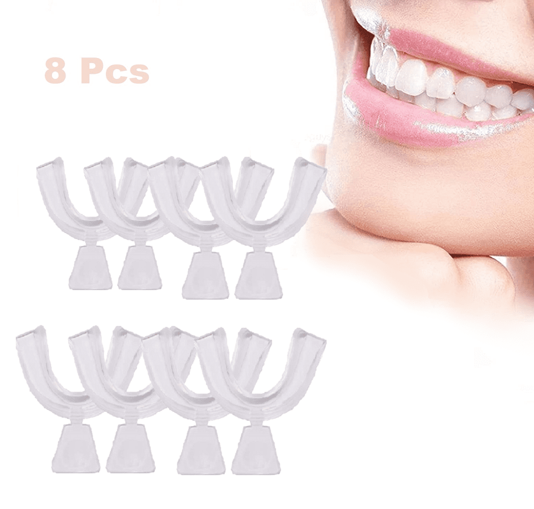 Genkent 12 Pcs Teeth Whitening Trays, Moldable Mouth Guard Teeth Trays