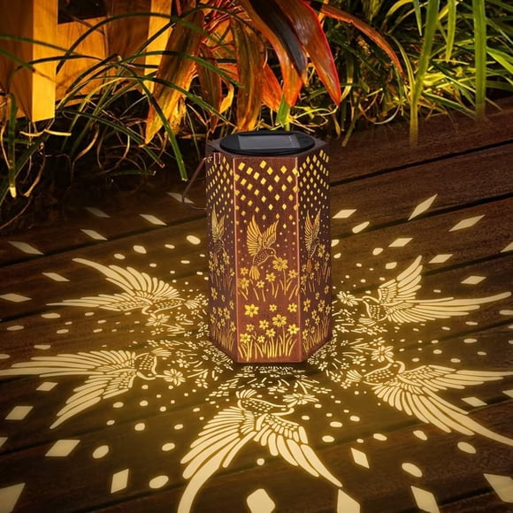 Farol solar Eandisom para exterior, resistente al agua, para jardín