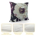 thumbnail image 4 of PHYHOO  Peony Flower Throw Pillow Covers  Red and White Floral Decorative Pillow Cases Polyester Linen Cushion Covers for Sofa Couch Bedroom Home Decor, 4 of 5