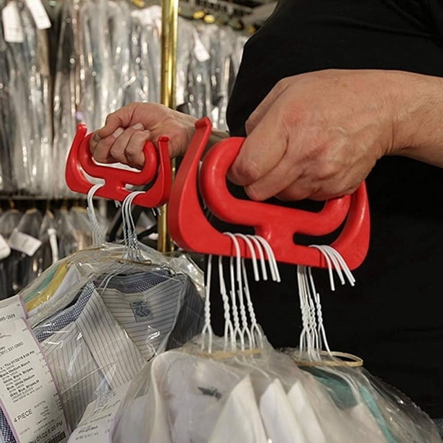 Soporte para asa de bolsa de supermercado - Bolsas de compras multiusos para llevar Tanques de propano Cubos de 5 galones Pintura roja 1 pieza