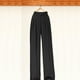 thumbnail image 1 of Pantalones de pierna ancha para mujer, pantalones de pierna recta, cintura alta, primavera, vestido formal, pantalones largos femeninos para vacacione , Negro 4XL Salvador Dali Pantalones de pierna ancha para mujer, 1 of 8