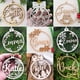 thumbnail image 2 of Bola de Navidad con nombre personalizado, colgante de árbol de Navidad de madera, regalo de Navidad personalizado, copo de nieve de Papá Noel, decoración navideña, 2 of 5