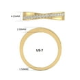 thumbnail image 5 of TimeLe$$ Classics Natural Diamond Wedding Band in 14K Yellow Gold (Ring Size 8), 5 of 6