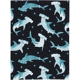 thumbnail image 2 of Hammerhead Shark Blanket Super Soft Fleece Throw Blanket Warm and Cozy Lightweight Bed Blanket for Couch, Sofa, Camping, and Travel All Season Blankets Gifts, 2 of 6