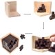 thumbnail image 2 of Rompecabezas de madera 3D original, piezas de construcción de habilidades geniales, juguete educativo para niños y adultos. Rompecabezas de escritorio de regalo Xemadio HMHZ533-2, 2 of 4
