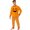 Orange, variant on Family Halloween Matching Pajama Set, Soft-Touch Snuggle Comfort Frosty Storytime Essential 2-Piece Pullover Top Pants for Men Women Kids Baby, Round Collar Elastic Waist - Baby, Orange 6M