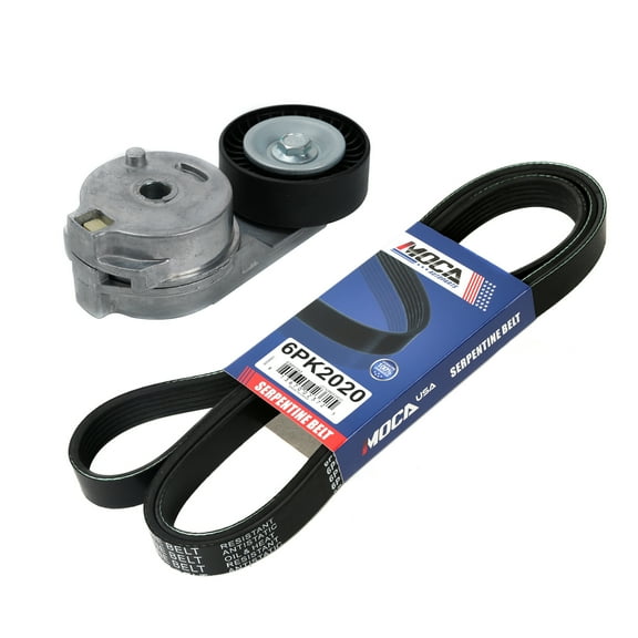MOCA AUTOPARTS Serpentine Belt Drive Component Kit Fit for 2009-2010 Dodge Ram 2500 1500