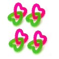 thumbnail image 5 of Fun Pink and Green Chain Link Puppy and Small Dog Toy Circle or Heart Play Fetch (1 Heart Toy), 5 of 11