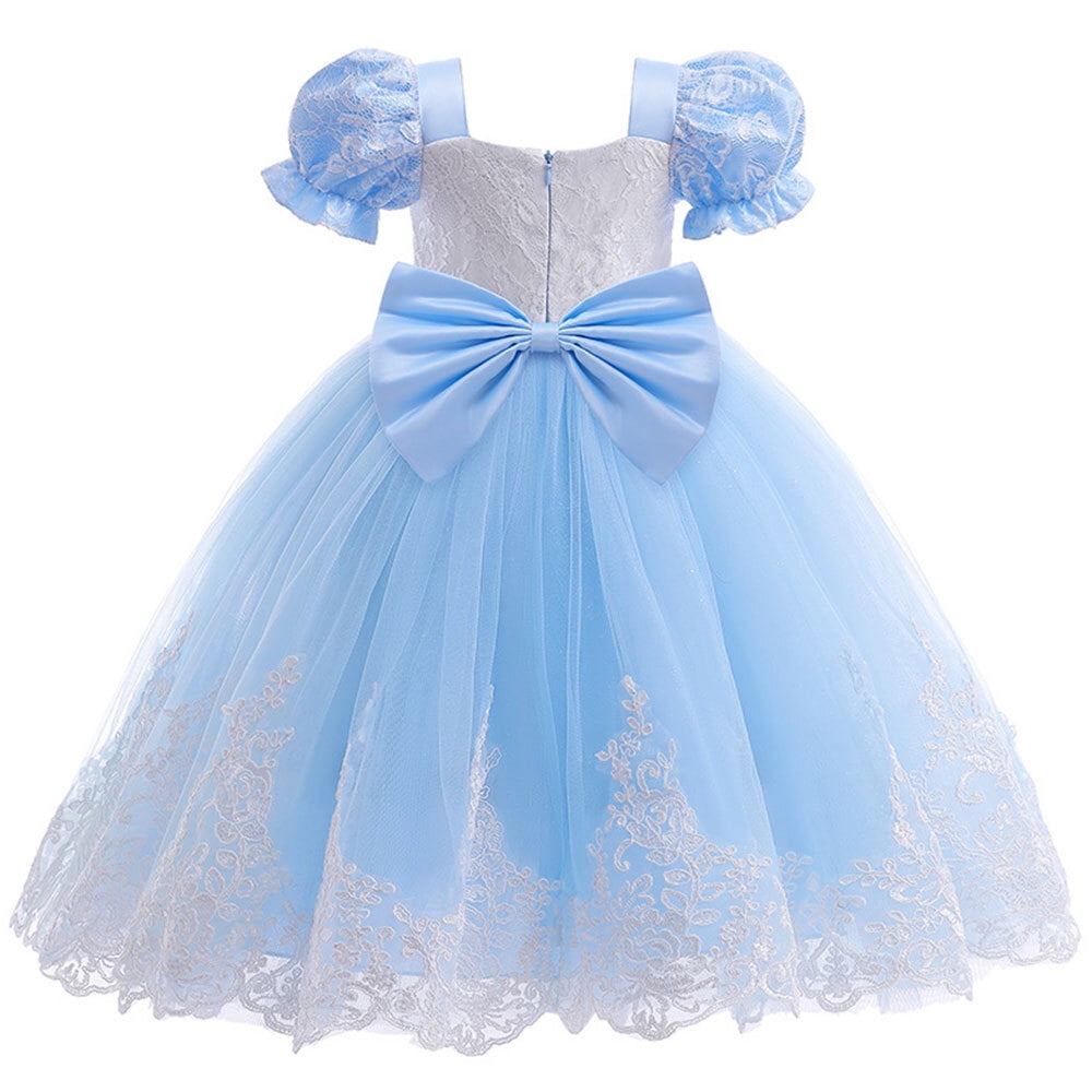 Little Girl Fancy Cinderella Princess Dress Puff Sleeve Halloween Birthady  Party Cosplay Costume - Walmart.com