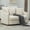 Beige, variant on Arouseden 56" Dark Gray Chaise Lounge Chair Indoor,Oversized Barrel Chaise Lounge with 2 Cushions and 3 Throw Pillows,Chenille Accent Chair,Double Sofa Chair for Living Room