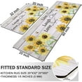 thumbnail image 3 of Yamaziot Kitchen Mats Set of 2 Non Slip Kitchen Rugs and Mats Kitchen Floor Mats Comfort Standing Mat 20''x32''+20''x60'', Sunflower Beige, 3 of 9